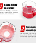 Emergency Stop Protection Cover For Push Button Switch Clear Transparent Box Type Button Shield Small 55mm Face Durable Plastic Stop Switch Box Cover For Industrial Machines with removable base, visual management feature, and UV resistant material.