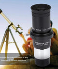 1.25 Inch Plossl Eyepiece Set with 25mm Plossl eyepiece and 2X Barlow Lens with T Adapter for real stargazing and clear views