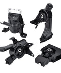 Beefed-Up Engine Mount Kit For Toyota Corolla Matrix And Pontiac Vibe 1.8L 2009-2013 And 2009-2010 Direct OE Replacement A62027 A62039 A62015 A62023 Heavy-Duty Iron Construction For Durability Quiet Ride Reduced Vibration