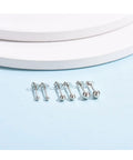 Hypoallergenic Sterling Silver Round Ball Stud Earrings Set For Women And Men With Butterfly Backs Three Pairs In 2mm 3mm And 4mm Sizes Lightweight Minimalist Everyday Jewelry, three silver sizes