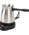 600W Turkish Coffee Maker 600ml Electric Coffee Pot With Anti Scald Handle Portable On The Go Hot Water Kettle, stainless steel