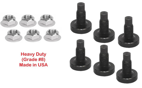 3/8 Inch 24 Thread Torque Converter Nut And Stud Kit Built Hella Tough With Zinc Coated Alloy Steel Bolts, nuts and studs set