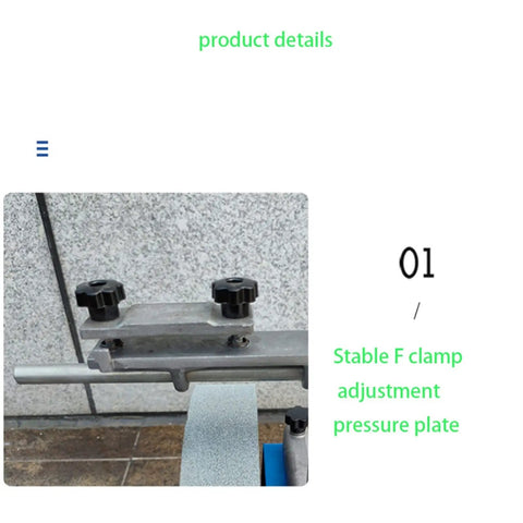Stable F clamp on wet grinder for granite marble concrete and stone polishing and grinding machine desktop and industrial grade