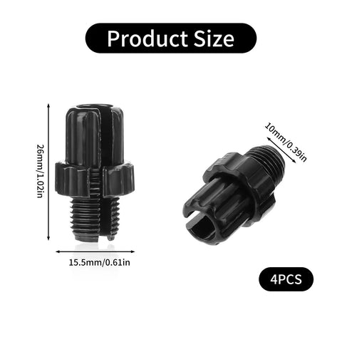 Bike Brake Lever Adjustment Screws 4 Pack 10mm Aluminum Alloy Bolts For Mountain And Road Bikes, product size dimensions