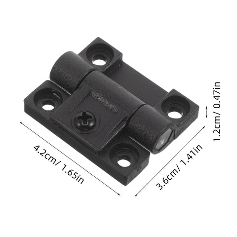 Adjustable Ball Bearing Cabinet Hinges For 90 Degree Folding With Torque Friction Positioning, black hinge shown flat