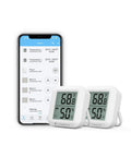ThirdReality temperature and humidity sensors (2-pack) with LCD displays, white plastic