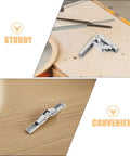 Wide Angle Cabinet Hinges For Kitchens And Bathrooms, Cold Rolled Steel 4 Pack with sturdy and convenient design on table