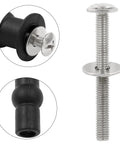 Heavy Duty Stainless Steel Toilet Seat Bolts Fix That Wobbly Seat In No Sweat Fashion M6 Thread with rubber expansion gaskets