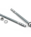 Quarter Inch By Four Inch Heavy Duty Zinc Wedge Anchors For Concrete And Masonry, Box Of 30, Standard Fasteners displayed