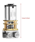12V DC Micro Gear Motor 11 RPM Right Angle Metal Gearbox For 3D Printing Pen, compact and durable N20 motor with metal gears