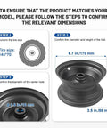 6 Inch 145 70 6 Black Wheel Rim For Go Kart Off Road Dirt Pit Bike Aluminum Durable Rim With Easy Install And Strong Fitment