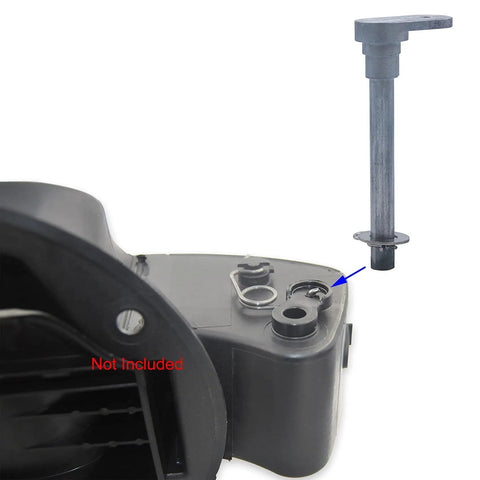Fuel Door Hinge Pin for Toyota Tundra Durable Metal Repair Kit to fix loose gas cap and sticking lid close-up view.