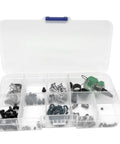 Ultimate ZhXu Shuo 1 Box Screw Kit For Industrial Sewing Machines With Metal Fasteners organized in transparent storage box.