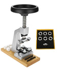 Pro Grade Watch Case Opener Kit For Bench Top With Six Notches And Adapter, 5700 Back Opener, Adjustable Holder, Chucks, Pawls, Screws And Dies