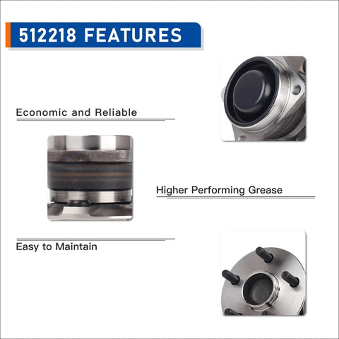 Two Piece Rear Wheel Hub Bearing Assembly Kit For 2003 Through 2008 Pontiac Vibe 2000 Through 2005 Toyota Celica And 2003 Through 2008 Corolla Matrix FWD Non ABS Reliable OE Quality Hubs With Durable Bearings Ready To Install product features including economic and reliable, higher-performing grease, and easy maintenance.