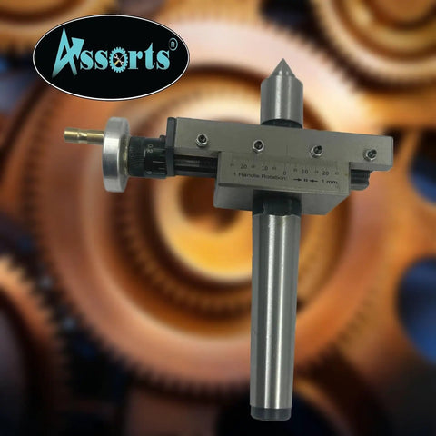 Pro Grade Improved Taper Turning Attachment With Revolving Live Center For Lathe Machines 3MT Morse Taper Precision Tooling