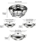 Go-To Portable Alcohol Stove Set For Camping And Backpacking Adjustable Lid Pot With Stainless Steel Utensils sizes and dimensions