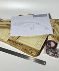 1 350 Scale Zeppelin Hindenburg Airship Dock Port Kit for Modelers Unpainted Resin Diorama Base components and instructions