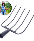 Outdoor Farm Tool Manure Fork For Grass And Soil Iron All Purpose Garden Fork Heavy Duty Metal Pitchfork For Yard Farm Use