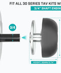 Diagram showing Thirty Series Torque Converter Driver Clutch for 3/4 inch shaft, highlighting dimensions and compatibility.