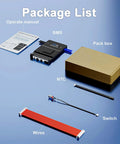 Package contents for Heavy Duty 8S To 24S Lithium Battery Management System including BMS, wires, manual, and components.