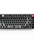 Top Shelf Wireless Mechanical Keyboard Kit With Rock Solid Gasket Mount Design, Reliable 75 Percent Layout, Premium Aluminum Alloy Frame, and Extremely Smooth Typing Acoustics For Fast Home Office Setups, showing hot-swappable slots.