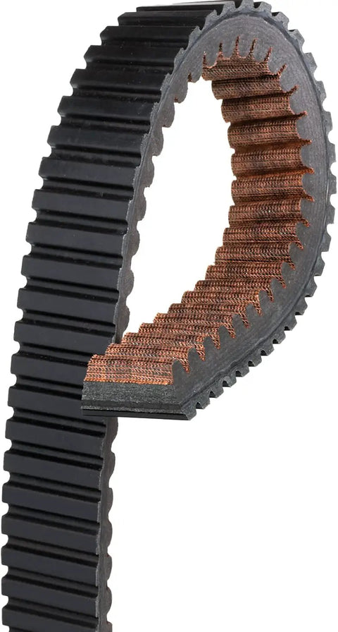 Close-up of G-Force Snowmobile Belt 44G4553 Replacement Drive Belt One Pack showing detailed texture and construction.