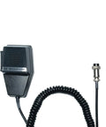 4 Pin CB Microphone With Wide PTT For Cobra Uniden Midland Galaxy Stryker Radios, black with reinforced cord.