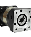 Top Shelf Planetary Gearbox Speed Reducer Boasting Badass Two Stage Build With Ratios From Fifteen To One Up To One Hundred To One Fit For Nema Fifty Two Stepper Motors Alongside A Heavy Duty Twenty Four Millimeter Input Shaft Ready For Your Next Project, featuring a robust dual stage design.