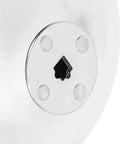 Close-up of Pro Grade Aluminum Alloy Epee Hand Guard For Fencing Training And Competitions showing center ridge.
