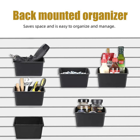 20 Pack Acoustic Wall Storage Boxes For Slatwall Organizer In The Garage Or Workshop Heavy Duty Tool And Accessory Bins
