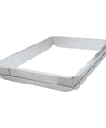 Half Size Aluminum Sheet Pan Extender With 2 Inch High Walls Flat Top Edges for Easy Grip Stackable Built to Last for Daily Commercial Kitchen Use