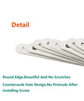 4 Pack Flat Wood Mending Plates Stainless Steel Straight Brackets 130mm 5 Inch Length Four Screw Holes for Repair and Joinery