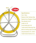 Fiberglass Fish Tape Reel For Flexible Wire And Cable Run Through Walls Ideal For Electrical Installations Heavy Duty Fishtape Puller with specifications