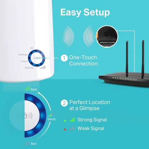 Top Shelf N300 WiFi Range Extender That Straight Up Kills Stubborn Dead Spots And Keeps Your Rig Running Tight Across The Whole House With Dedicated Ethernet Port For Lag Free Gaming