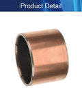 Heavy Duty 25mm Id X 28mm Od X 20mm Length Carbon Steel Copper Alloy Sleeve Bearing Oilless Bushing close-up view