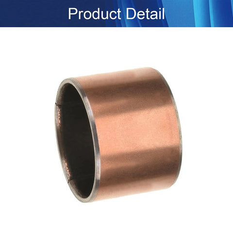 Heavy Duty 25mm Id X 28mm Od X 20mm Length Carbon Steel Copper Alloy Sleeve Bearing Oilless Bushing close-up view