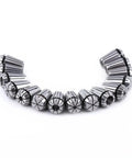 Top Tier ER20 Spring Collet Set 15 Pieces Plus Size Kit 1mm To 13mm showcasing high precision collets arranged in a curve.