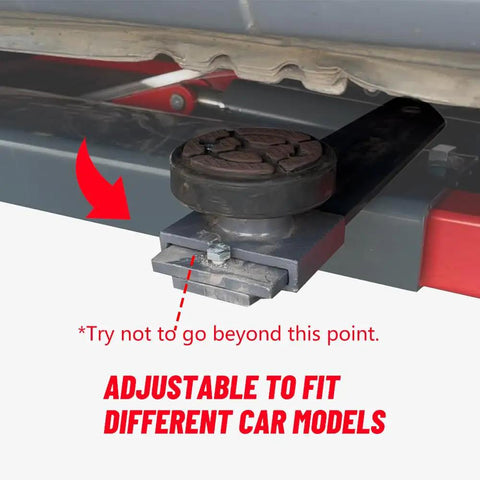 Built like a Tank Heavy Duty Portable Mid Rise Scissor Lift with 6000lbs Capacity adjustable adapter fitting under a vehicle.