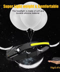 Rechargeable Two Pack Headlamp With 230 Degree Wide Beam And Motion Sensor, lightweight silicone, 70g with balloons