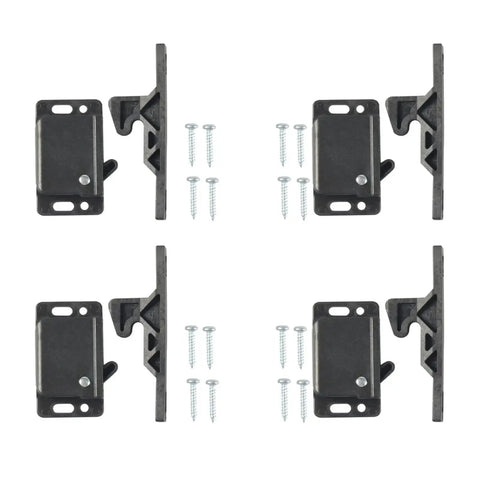 Soft Cushioned Double Roller Drawer Latch Set No Fuss For RV Camper And Boat Includes Mounting Screws Smooth Quiet Operation