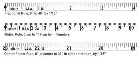 46 Inch Aluminum Precision Straight Edge For CNC And Shop Use, featuring measurement markings and adhesive rule recesses.