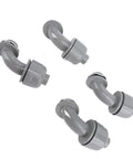 Heavy Duty 20 Pack 1/2 Inch NPT Liquid Tight Connectors For Electrical Conduit in gray nylon, showcasing right angle fittings.
