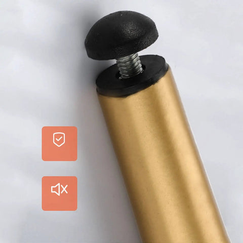 Heavy Duty Adjustable Table Legs Four Pack Rust Resistant Steel Support Feet For Couch Sofa Chair Rising Twenty Six Inches Tall To Elevate Your Setup With Rock Solid Stability And Quick Install detailed close-up of screw attachment on steel leg