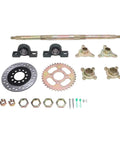 24 Inch Rear Axle Kit With 160mm Brake Disc For Go Karts And ATVs Beefy Heavy Duty Rear Axle Assembly