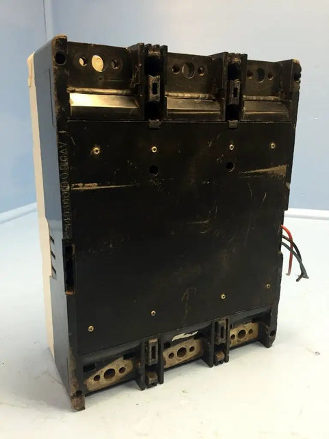 Hmcp600L6W Series C Motor Circuit Protector L Frame Industrial Circuit Breaker rear view showcasing durable black construction.