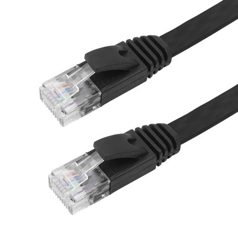 Retractable Cat6 Flat Ethernet Cable 6.6 Ft For No Tangle High Speed 10Gbps Networking Flat Patch Cord With RJ45 Connectors