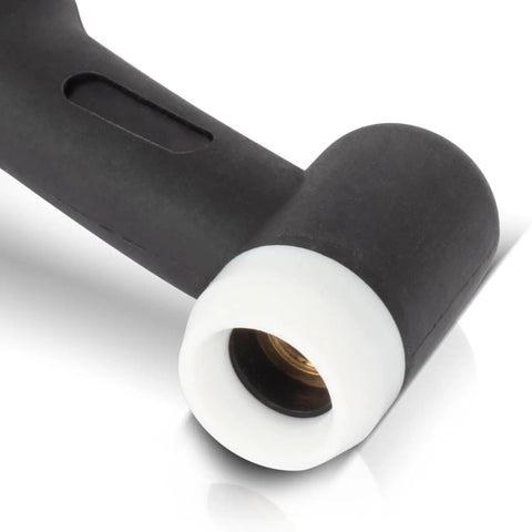 Heavy Duty Wp-26F TIG Torch Head Replacement Kit With Durable Copper Construction Nose, close-up view of nozzle connection.