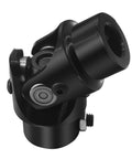 Eleven Sixteenths To Thirty Six Spline Three Quarter Inch Heavy Duty Black Steering Universal Joint Shaft, shown at 35 degree angle