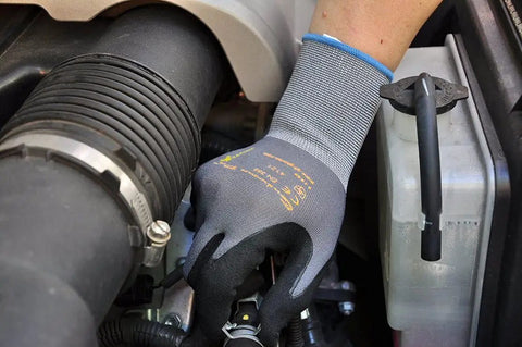 Maxiflex PIP Large Ultimate Micro Foam Nitrile Coated Work Gloves With Nylon Liner And Continuous Knit Wrist For Tough Jobs